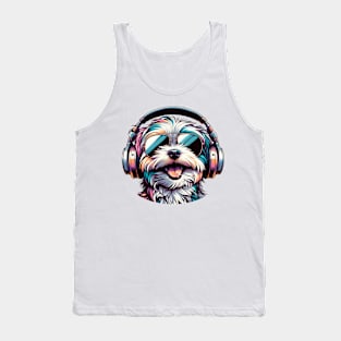 Maltese Smiling DJ Lights Up the Music Scene Tank Top